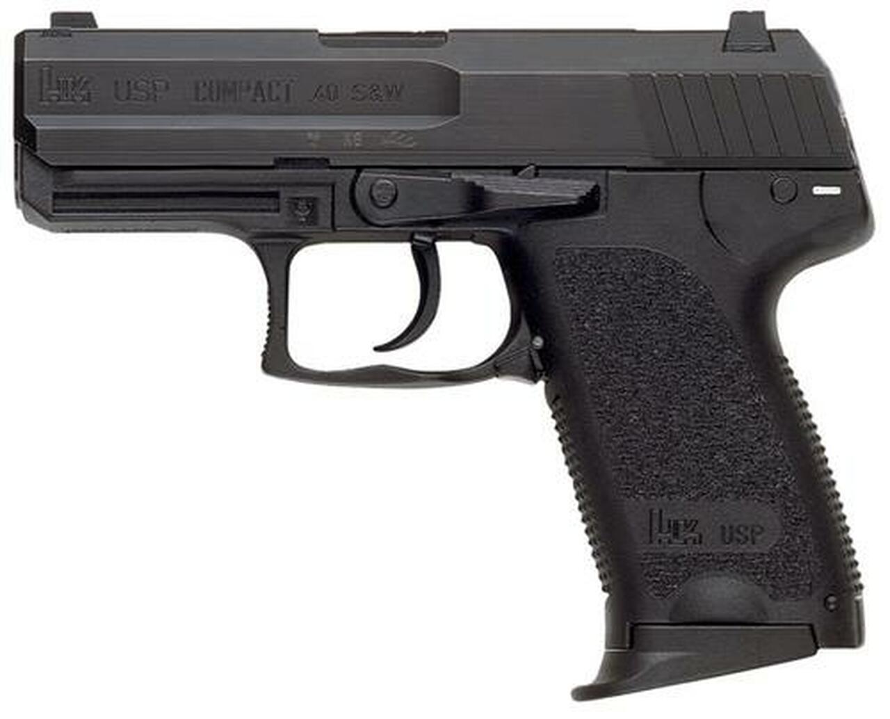 HK USP40 Compact (V1) DA/SA, safety/decocking lever on left, two 10rd magazines