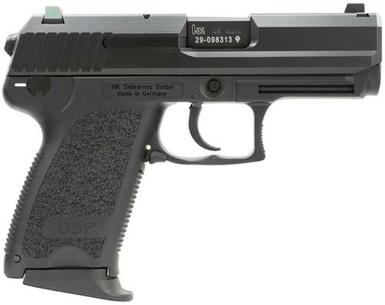 HK USP45 Compact (V7) LEM DAO, three 8rd magazines and night sights