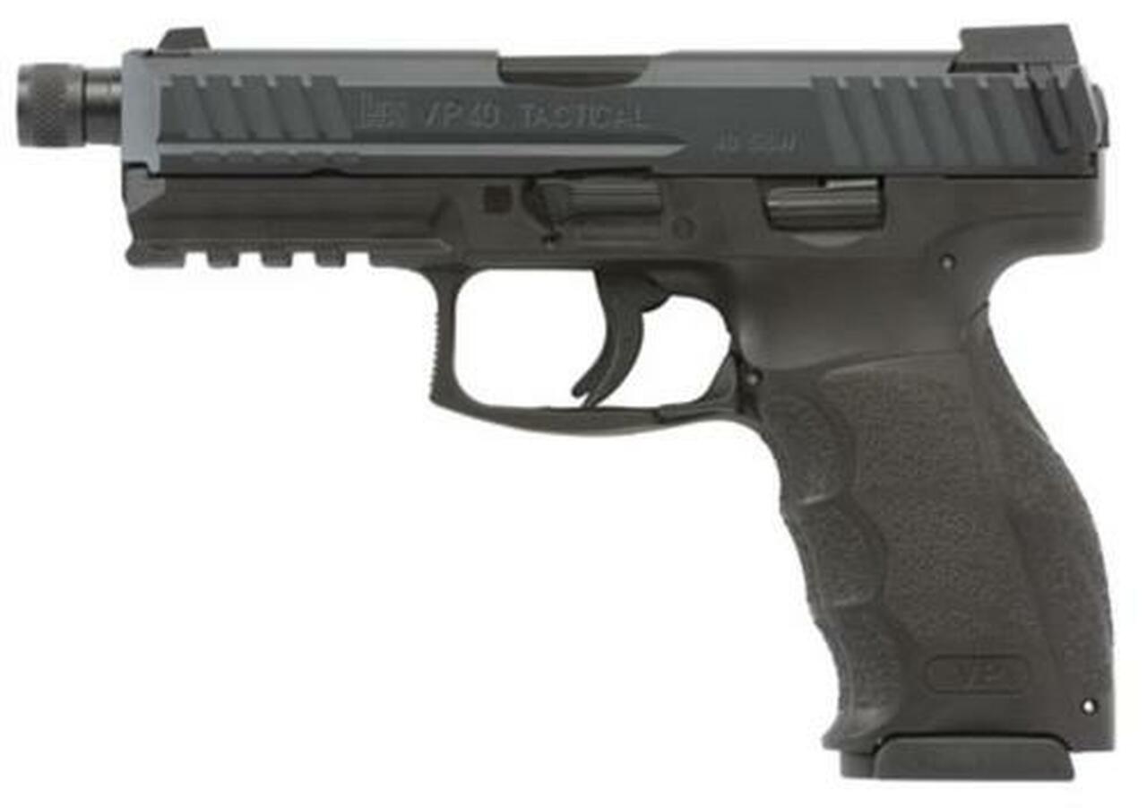 HK VP40 Tactical, .40 S&W, 4.7", 13rd, Black, Night Sights