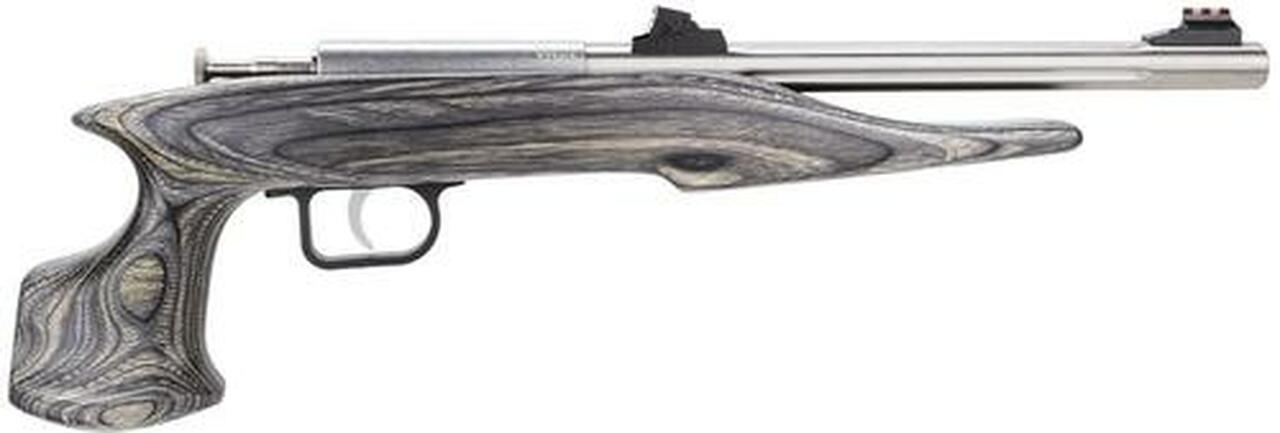 Keystone Crickett Chipmunk Hunter 22 Mag, 10.5", 1rd, Black Lam Wood Grip, Stainless