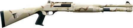 M4 Tactical Desert Storm 12 GA Semi-Automatic Shotgun with Desert Camouflage Fin