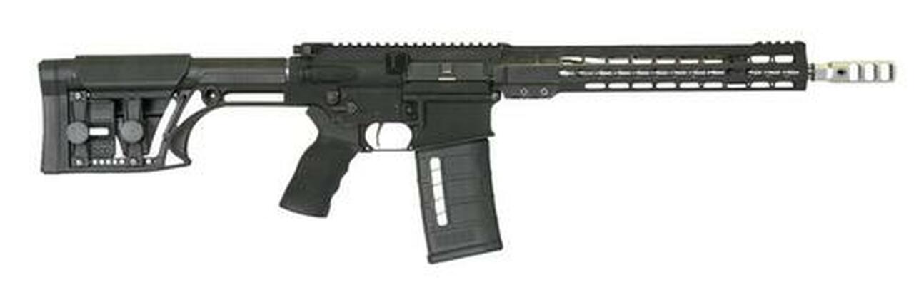 Armalite AR-10 3-Gun 7.62x51/.308 13.5" Barrel with Turnable Brake Pinned for a Total 16 Inches Adjustable Stock Black 25rd