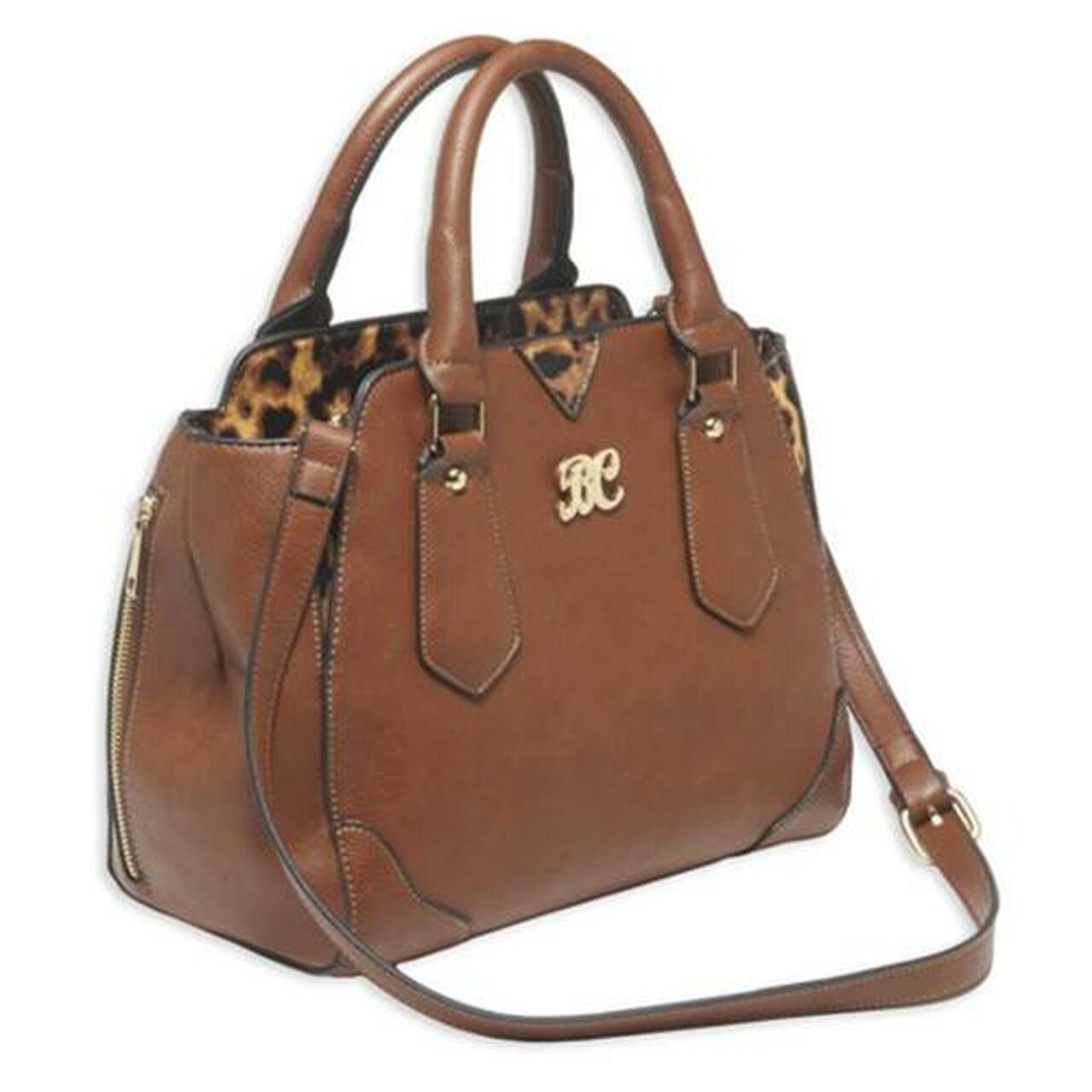Bulldog Satchel Style Purse Holster Chestnut Leopard