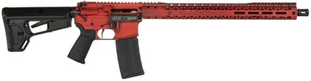 Black Rain Ordnance SPEC3G 5.56/.223, 18" Barrel, Magpul ACS-L Stock, Red Battleworn, 30rd