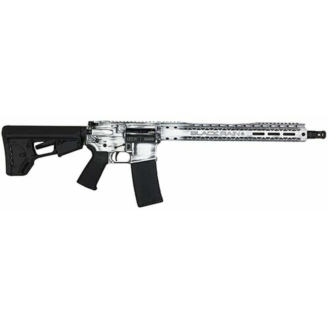 Black Rain Ordnance SPEC3G 5.56/.223, 18" Barrel, Magpul ACS-L Stock, White Battleworn, 30rd