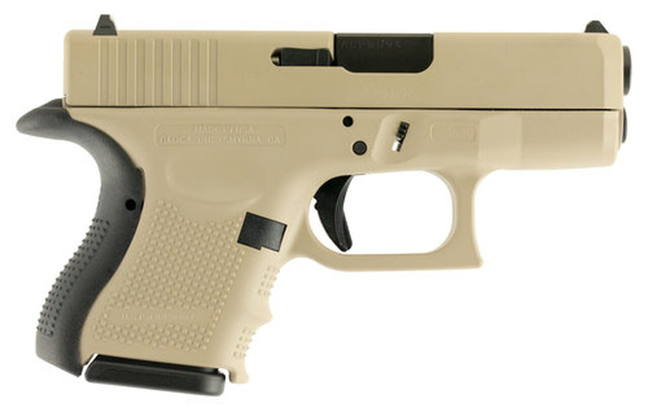 Glock G26 Gen4, 9mm, 3.42", 10rd, Desert Tan
