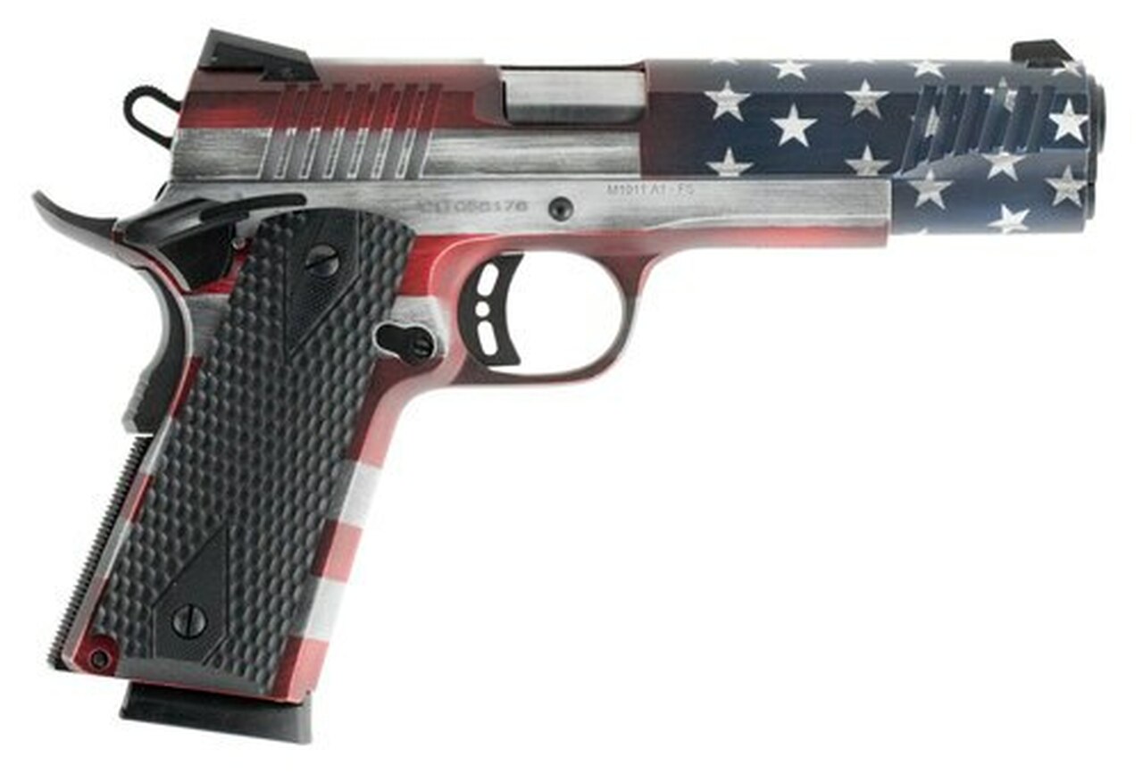 Citadel 1911-A1 FSP Flag Cerakote 45 ACP 5" Barrel, Black G10 Grips, 8 RD, USA Flag Finish