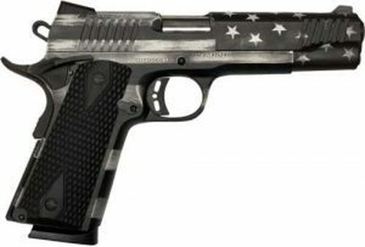 Citadel 1911 A1, 9mm, 5", 10rd, USA Flag, Battleworn Gray