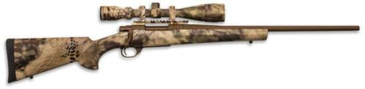 Howa Hogue Kryptek AB Cerakote Pkg .22-250 Rem 20" Light Barrel Kryptek Highlander Camo, Gameking 4-16x44mm Scope