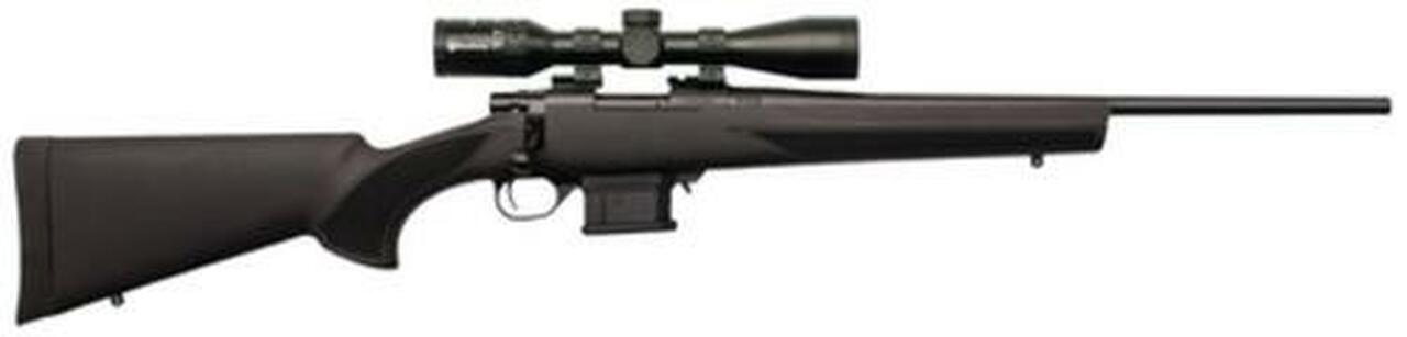 Howa Mini Action/Panamax Package .222 Remington 20" Lightweight Blued Barrel Black Synthetic Stock Nikko Stirling Panamax 3-9x40mm Riflescope 10rd
