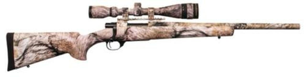 HOWA Ranchland Compact Rifle/Scope Package .243 Winchester 20" Lightweight Barrel Synthetic Stock Full Coverage YOTE Camouflage Finish 5rd With 2.5-10x42mm Nighteater Riflescope