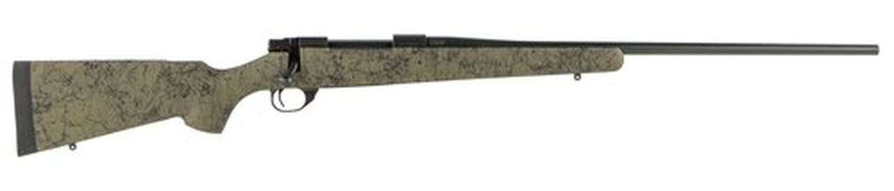 Howa HS Precision .270 Win, 22" Barrel, Synthetic Green, Black HS Precision Web Stock, Black, 5rd