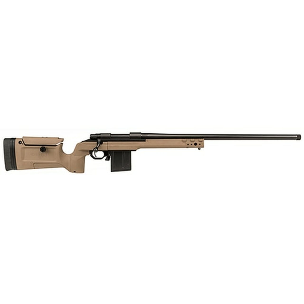 Howa Bravo Rifle 308 Win, KRG Bravo Chassis, AICS MAG 20 #6 Threaded 5/8"X24 1-10", Flat Dark Earth, 10rd