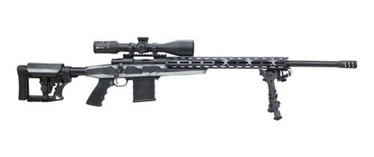 Howa HCRA American Flay Grayscale Chassis Rifle Package, .223, 24" Barrel, Scope