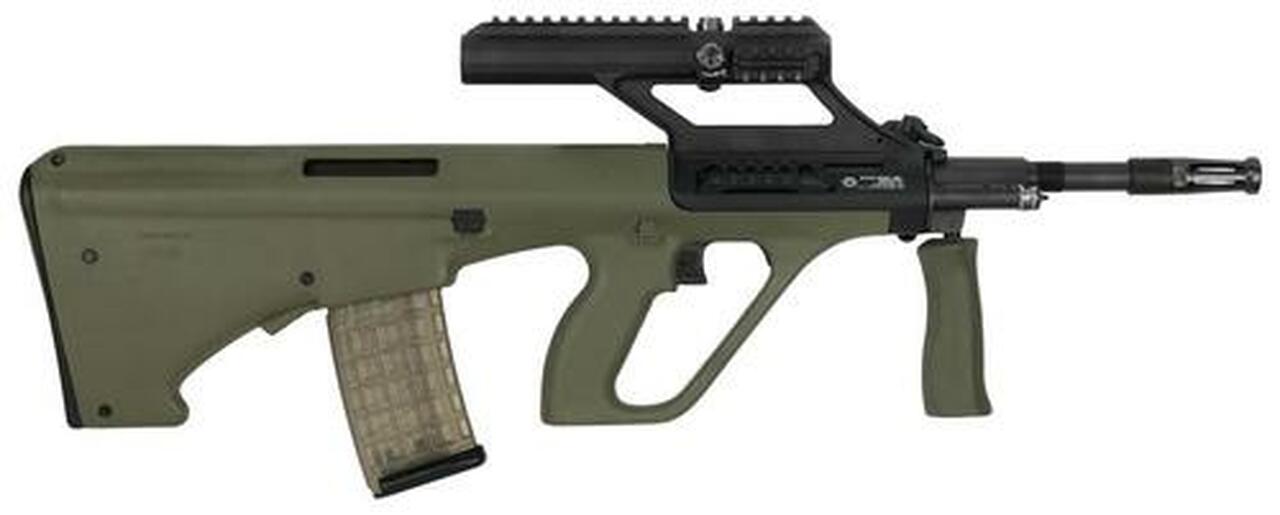 Steyr AUG A3 M1, .223/5.56, 16" Barrel, 30rd, 1.5X Optic, Green Synthetic Stock