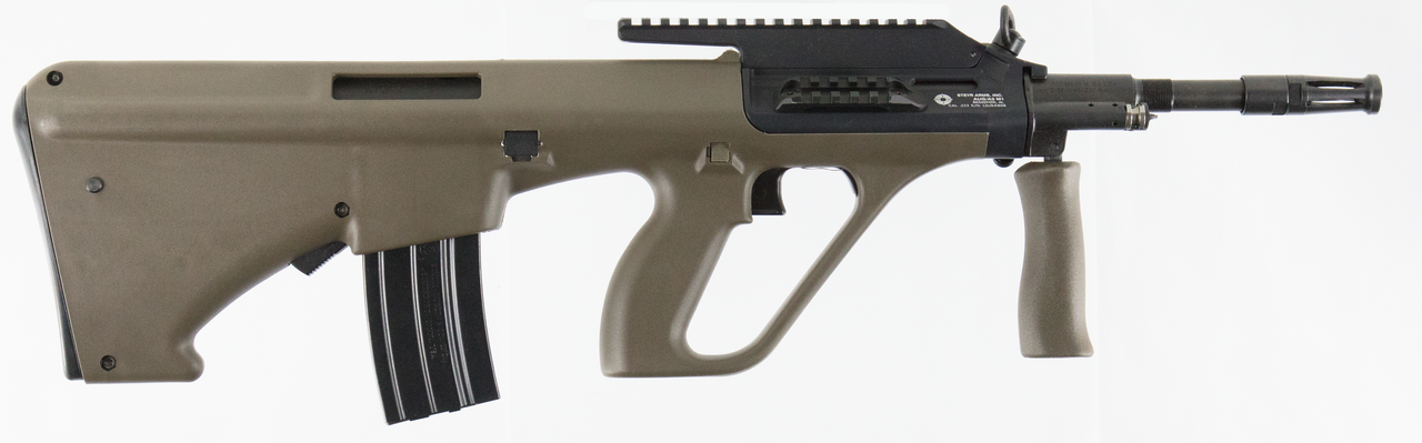 Steyr AUG A3 M1 with Extended Rail 223 Remington/5.56 NATO 16.375" Barrel, Polymer Bullpup Olive DrabGreen Stock Black, 30rd