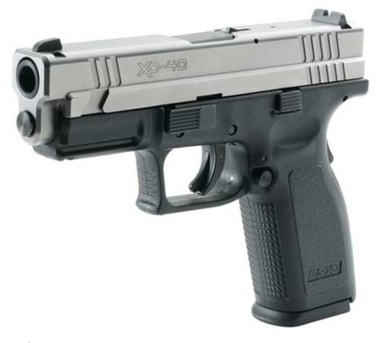 Springfield XD Pistol .40 SW 4" Barrel Dovetail Sights USA Trigger System SS Slide Black Polymer Frame 12rds