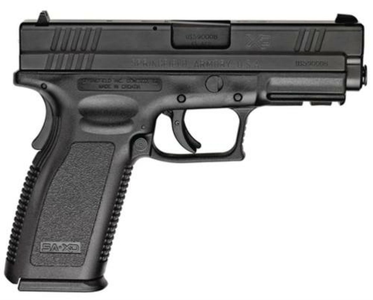 Springfield 45 ACP, 4" Barrel/Black/Night Sights- 1 10 rd & 1 13 rd Mag