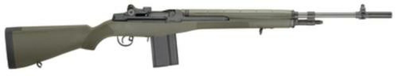 Springfield M1A .308 Rifle, Green Composite Stock & NM Barrel 10rd