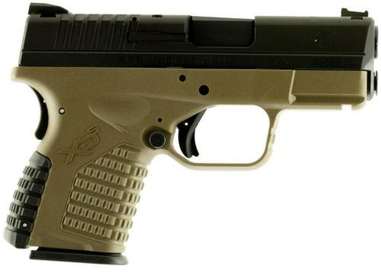 Springfield XD-S .40 S&amp;W, 3.3", 5rd, Flat Dark Earth Frame/Black Melonite
