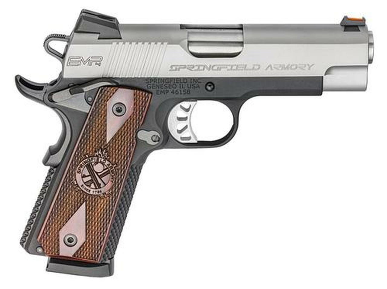 Springfield 1911 EMP Lightweight Champion 9mm, 4", 10rd, Cocobolo Grips, Stainless Steel