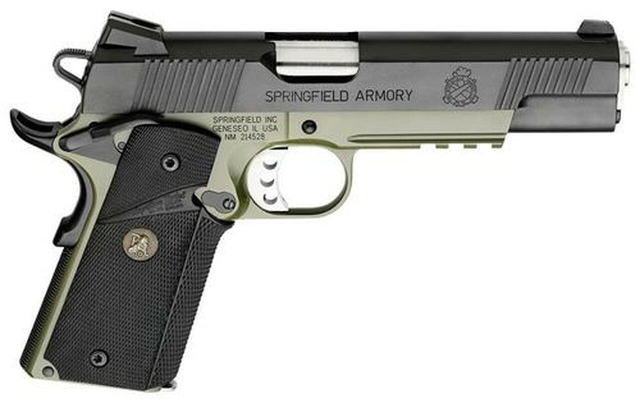 Springfield 1911 Loaded 45 ACP, 5", OD Green