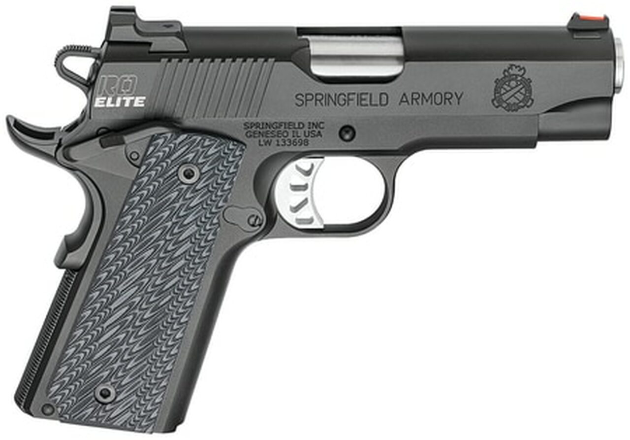 Springfield Range Officer Elite Champion, 45 ACP, 4", G10 Grips, Black