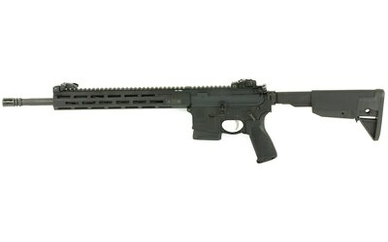 Springfield SAINT AR-15 223/556 16" Barrel, Mid-Length Gas System, Bravo Mod 3 Grip, Flip Up Sights, 10Rd Mag State Compliabt