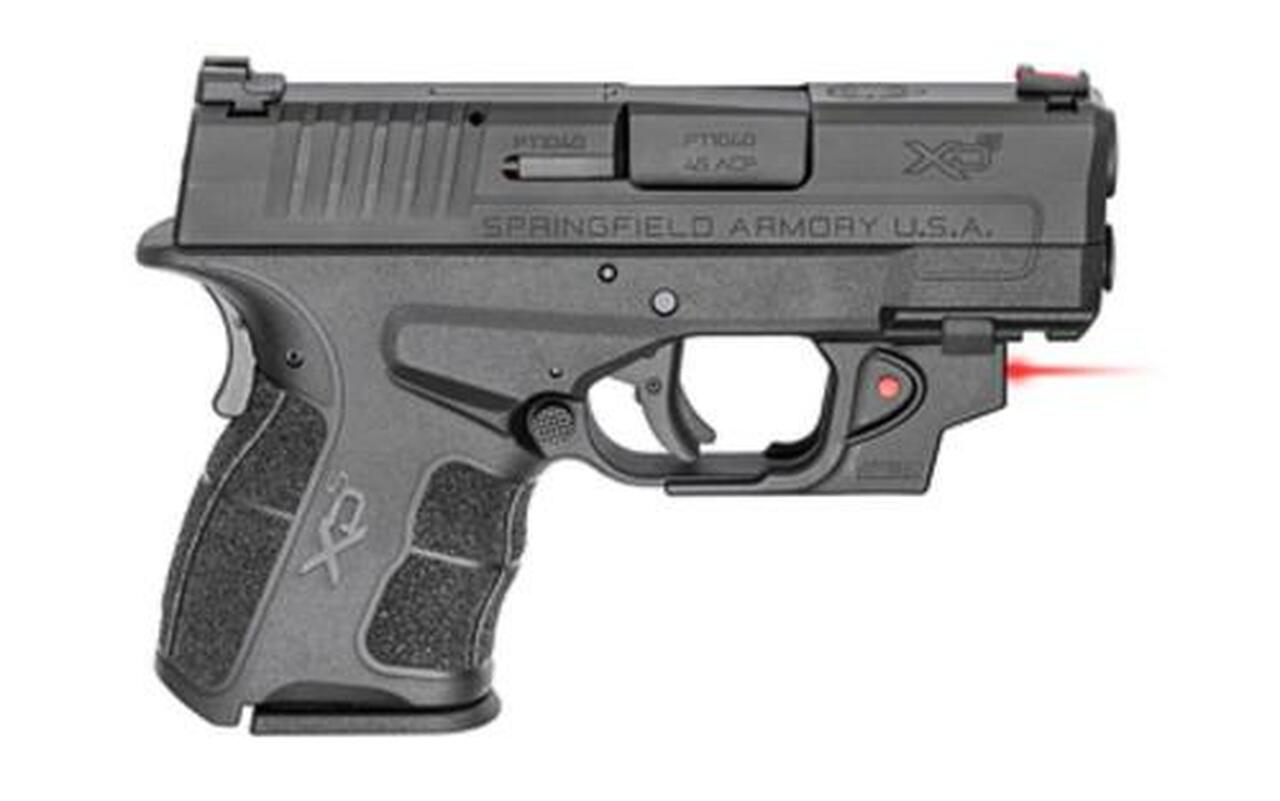 Springfield XD-S Mod.2, 45 ACP, 3.3", Ameriglo Pro-Glo Front Sight, Tactical Rack Rear Sight, Viridian Laser, 5/6rd