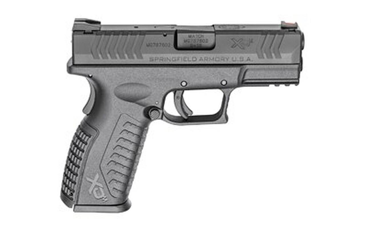 Springfield, XDM, 9MM, 3.8" Barrel, Polymer Frame, Black, Fiber Optic Front Sights, 10 Rd Mag