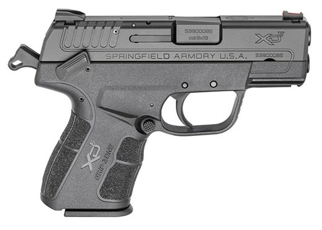 Springfield XDE Package 9MM 3.3" Barrel Black Melonite Finish FO Front/Combat Rear Sight 8rd & 9rd Mag