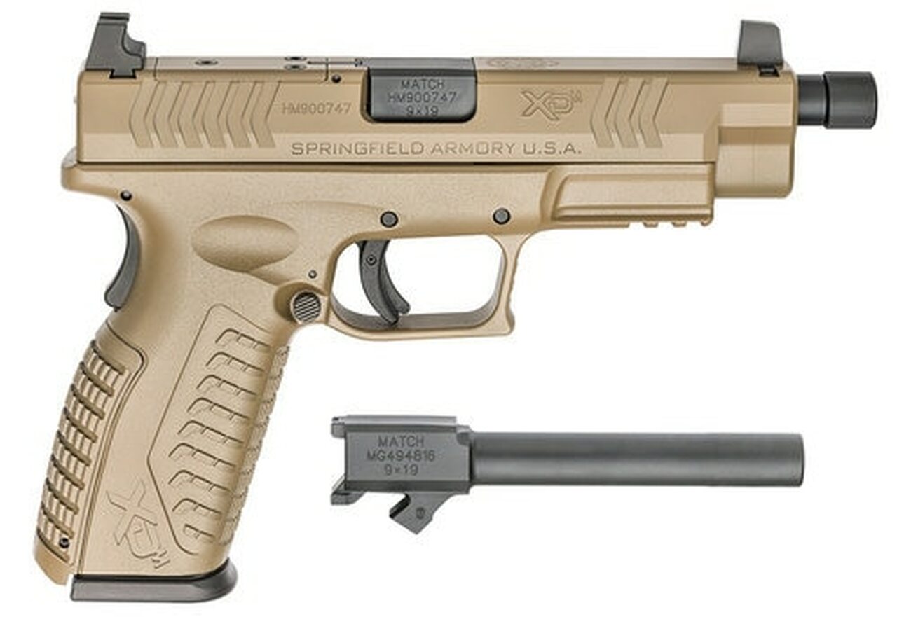 Springfield XD(M), 9mm, 4.5", 10rd, Flat Dark Earth
