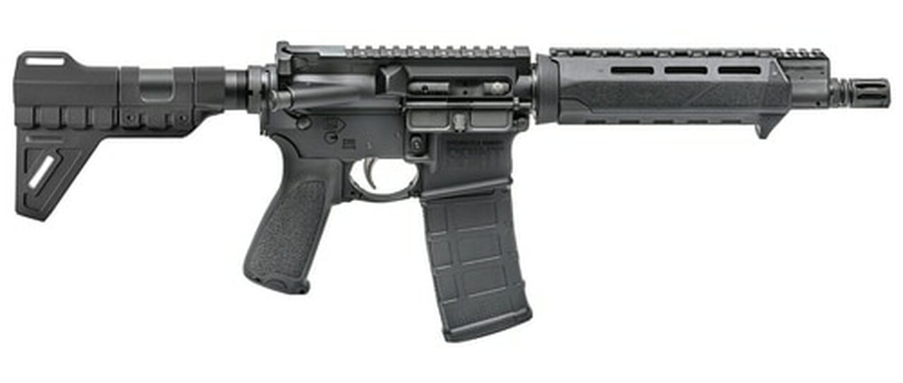 Springfield Saint Pistol 5.56/.223, 9.6" Barrel, M-LOK, Blade Brace, Black, 30rd