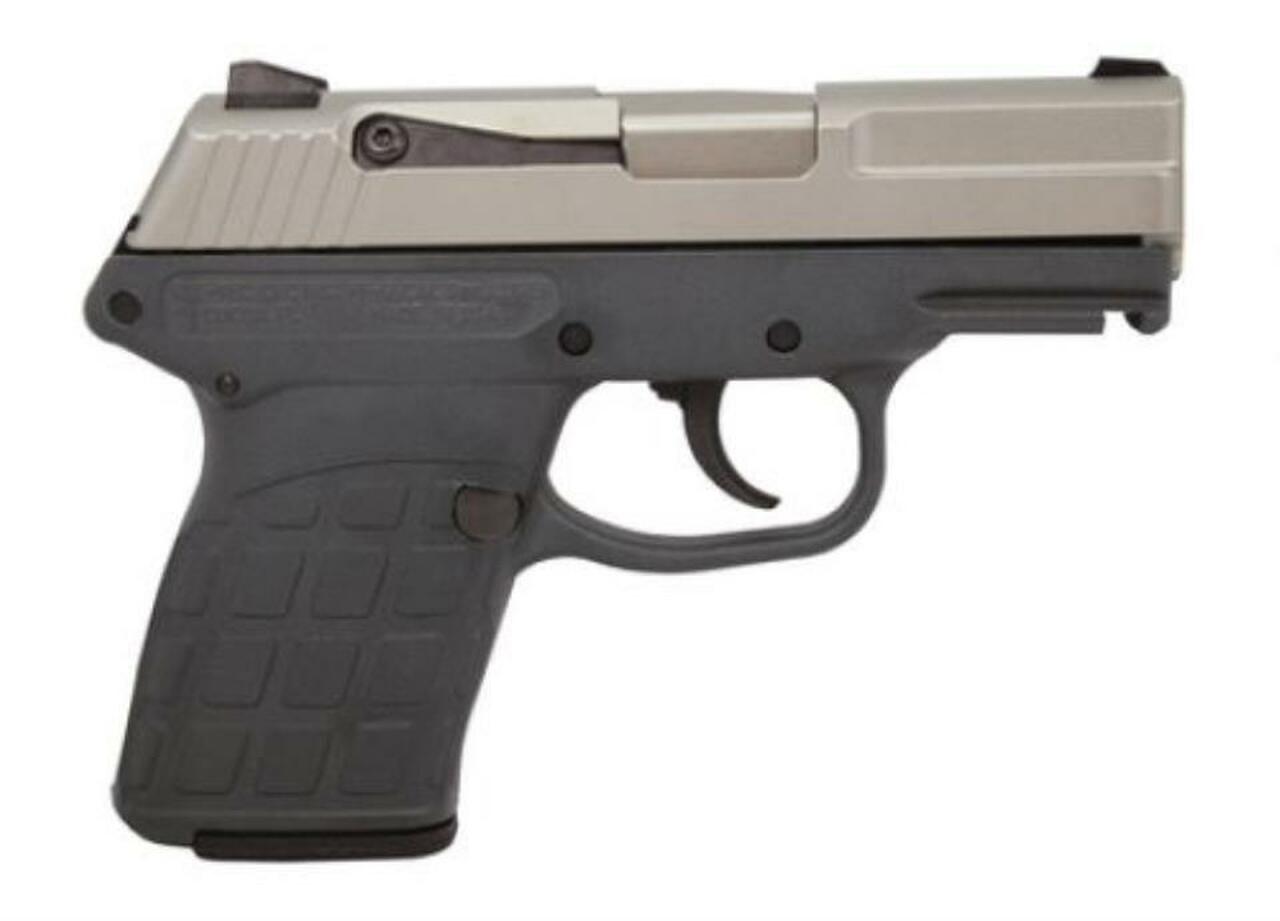 Kel-Tec PF-9 9mm 3.1" Barrel Nickel Boron Slide Gray Grip/Frame Double Action Only 7rd