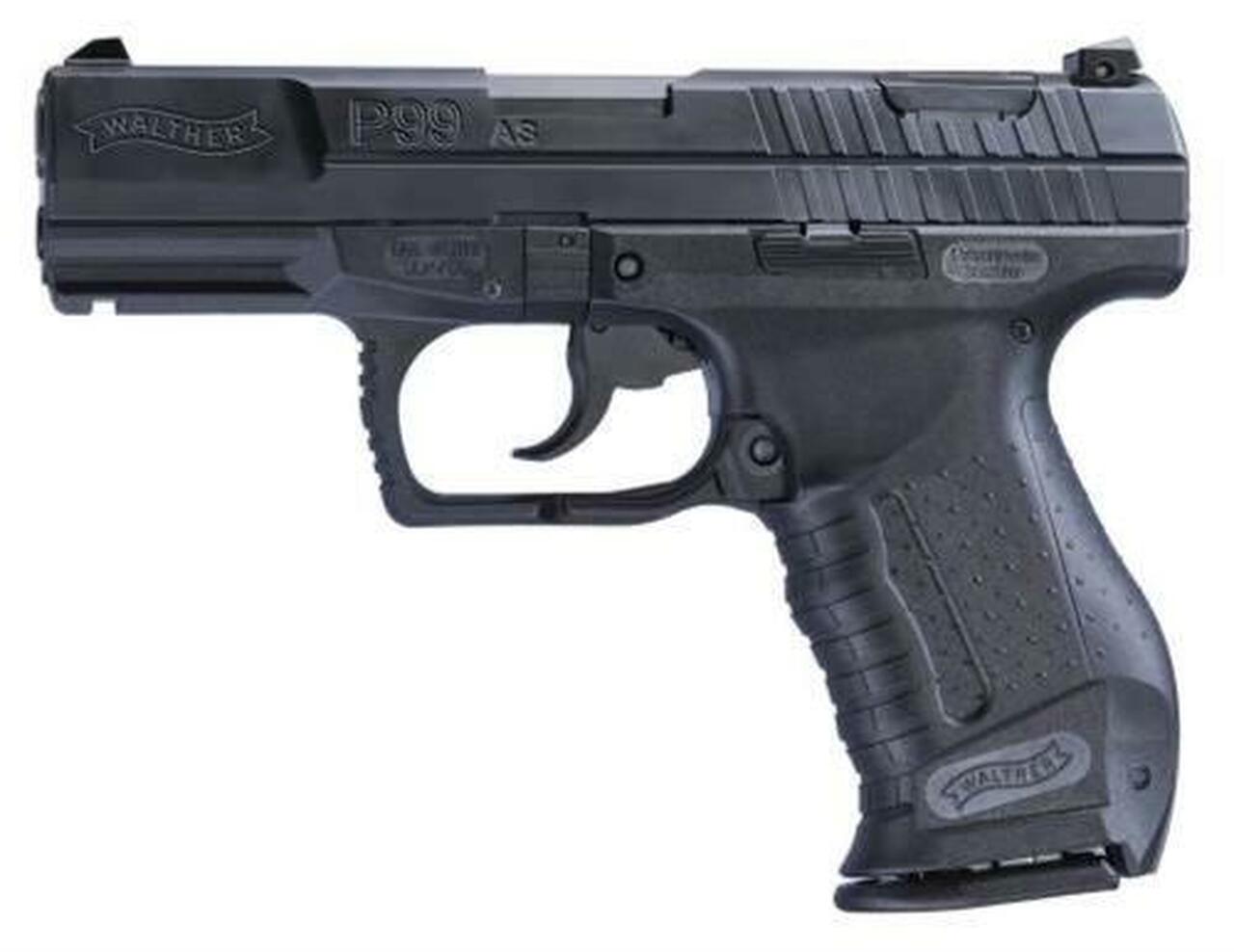 Walther P99 Adj Sights 9mm 4" Barrel Black 10rd Mag Mass Compliant