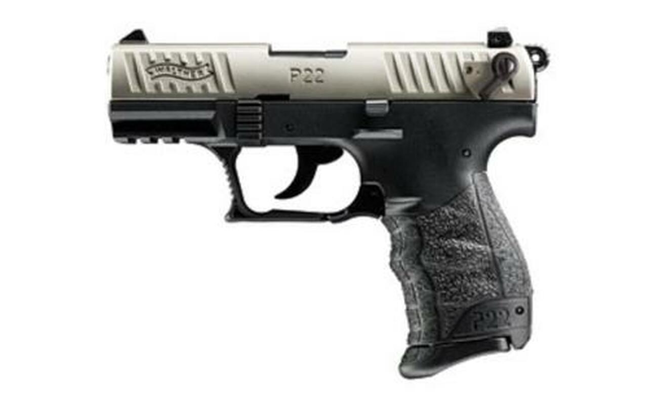 Walther P22 QD 22 (LR) 3.42" Barrel Nickel Slide 10rd Mag