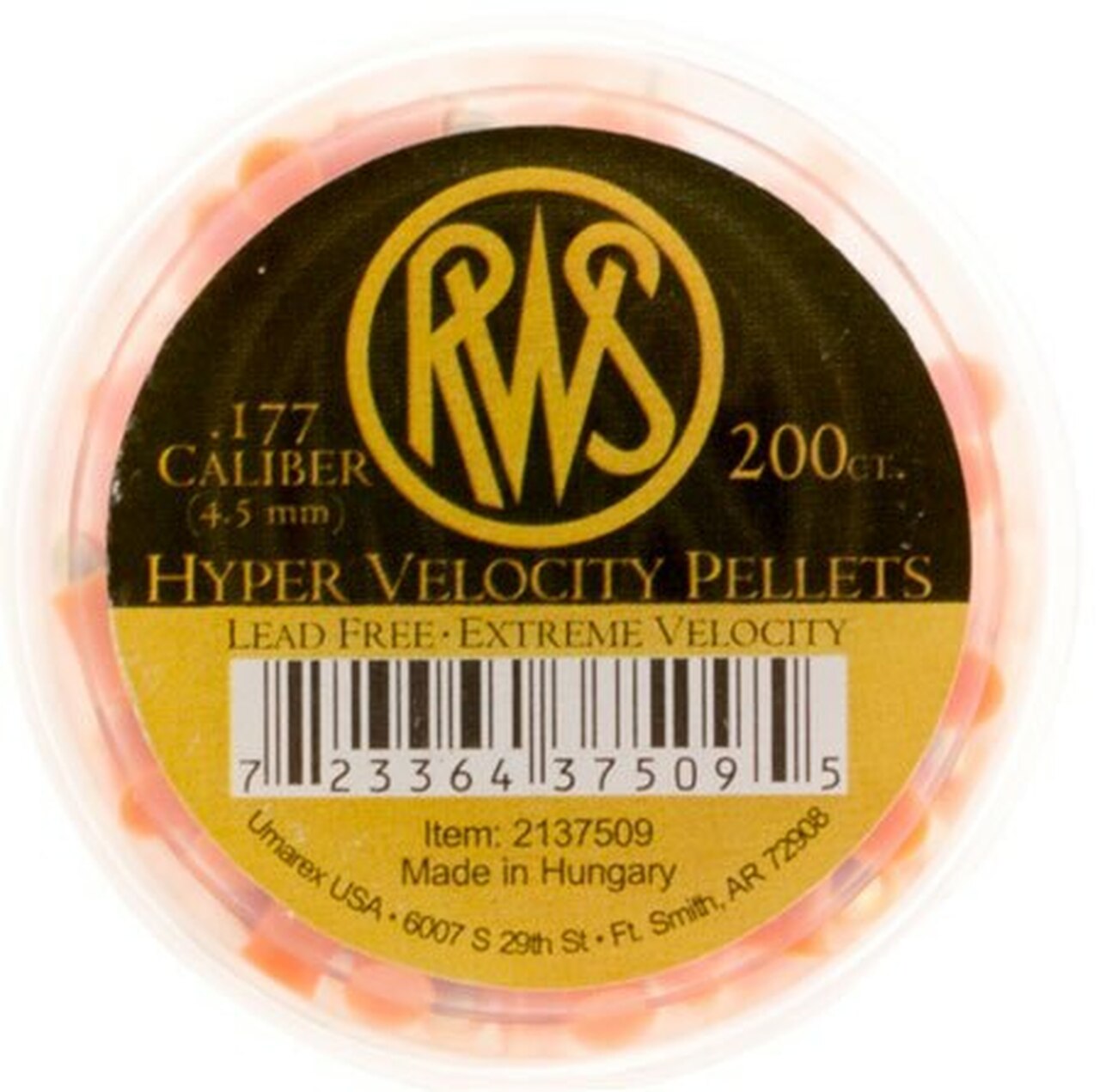 Rws Hyper Velocity Pellets 177 Pellet Lead Free 200