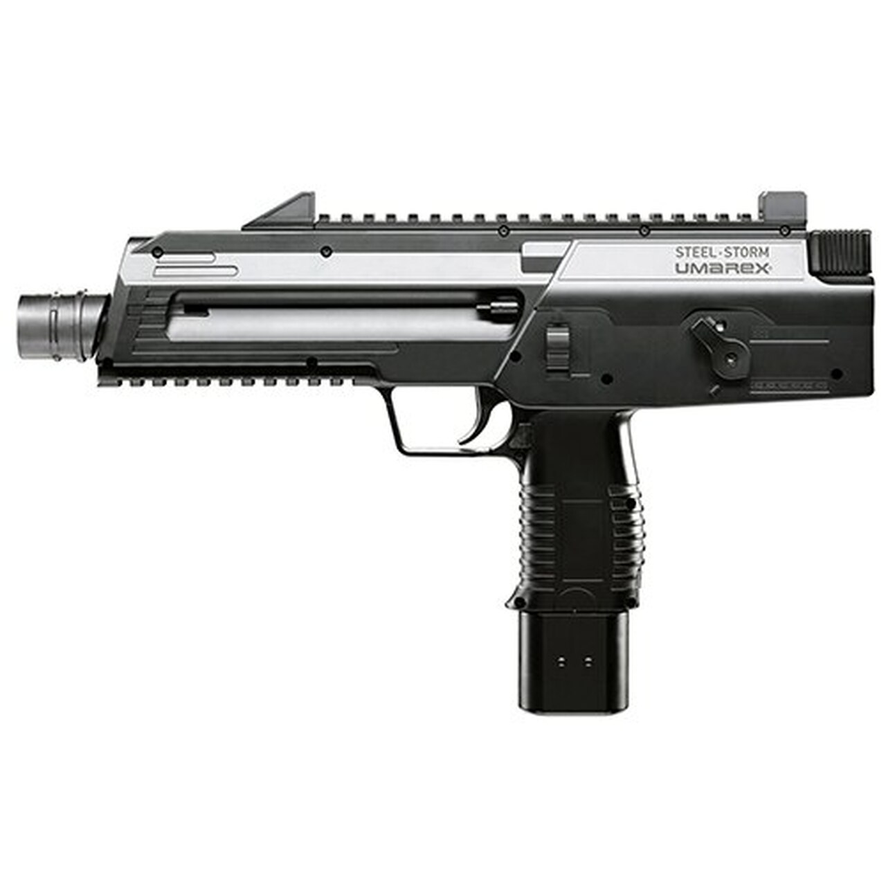 Umarex Steel Storm, .177 BB, 30rd/300rd Resevoir, Semi-Auto/6-Shot Burst, Black