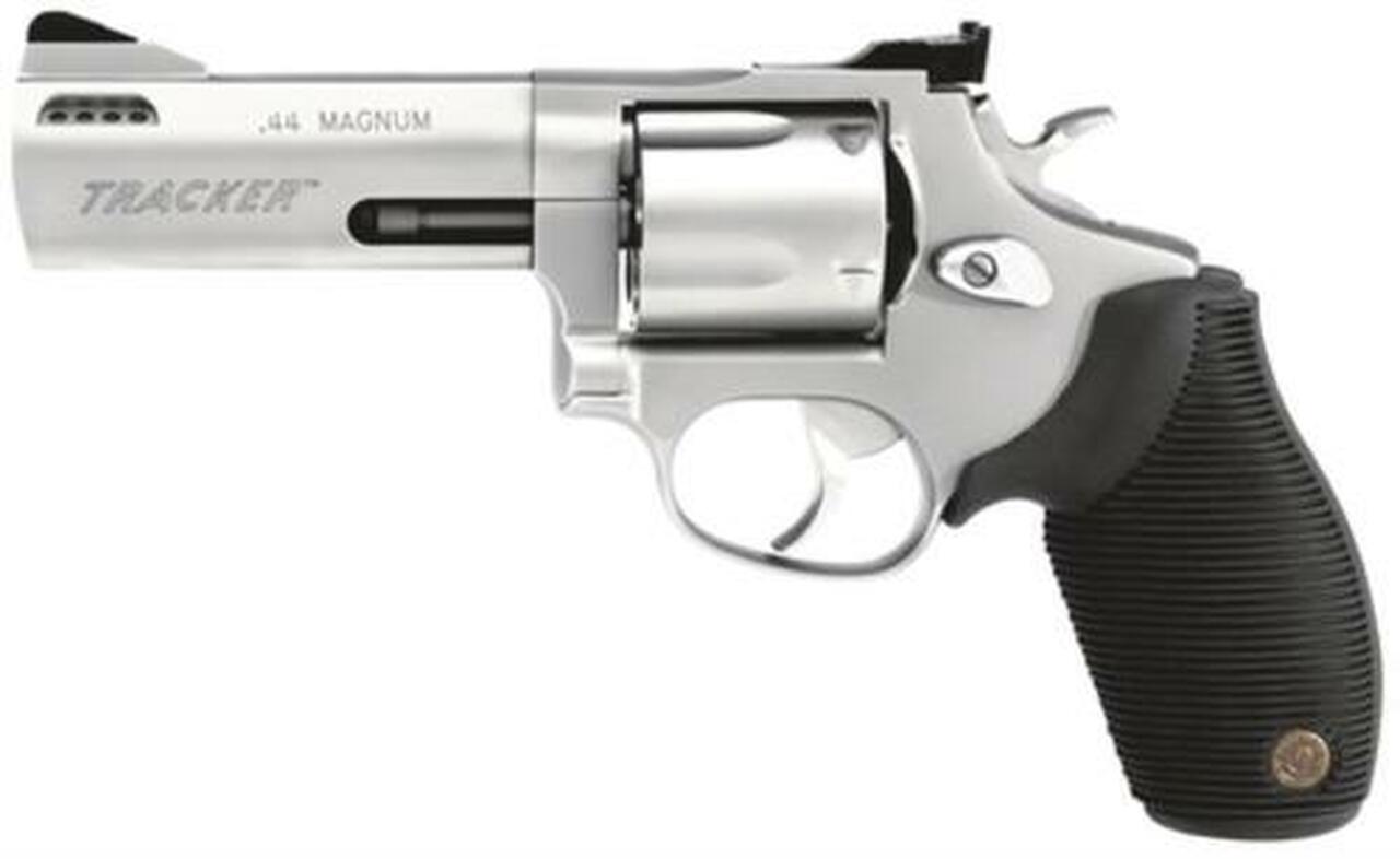 Taurus 44 Tracker 44 RemMag 4" Barrel Adjustable Sights Ported Ribber Grip SS Finish 5rd