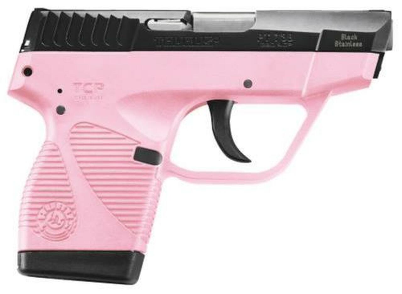 Taurus 738 TCP, .380 ACP, 3.3", 6rd, Pink Polymer Frame, Blued Slide