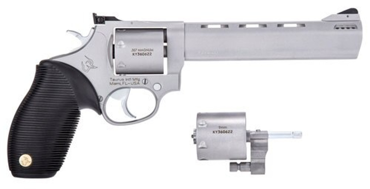 *USED* Taurus 692 Standard Revolver Set, .357 Mag / .38 Special / 9mm, 6.5" Barrel, 9mm Cylinder, SS Finish, 7rd