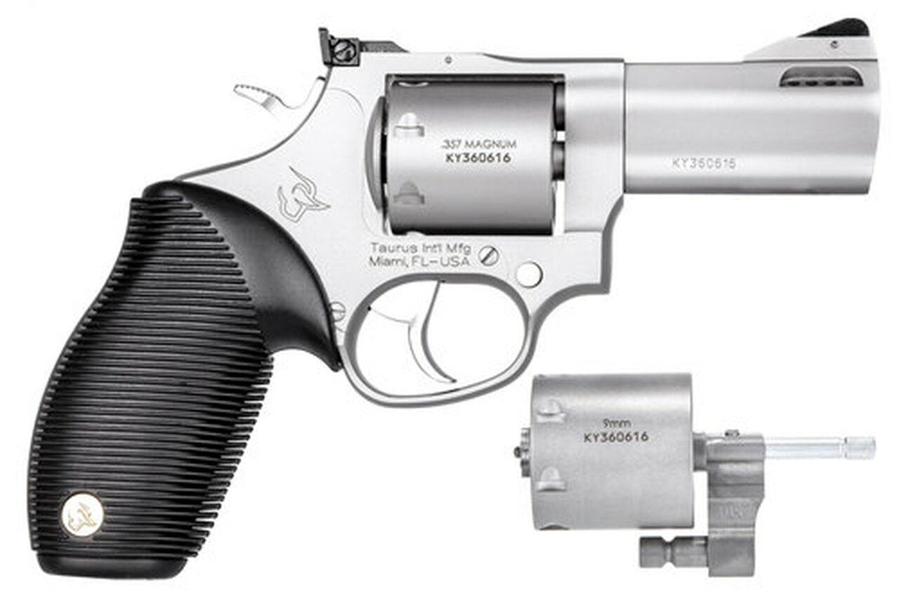 Taurus 692 Standard Revolver, .357/.38,/9mm, 3" Barrel, 7rd, Stainless Finish