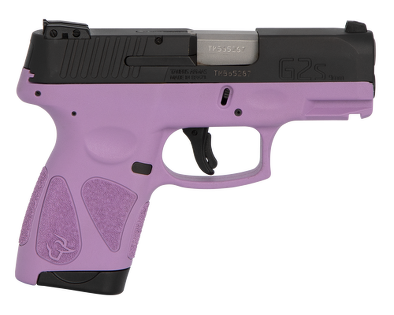 Taurus G2S, 9mm, 3.26" Barrel, 7rd, Black Slide, Purple