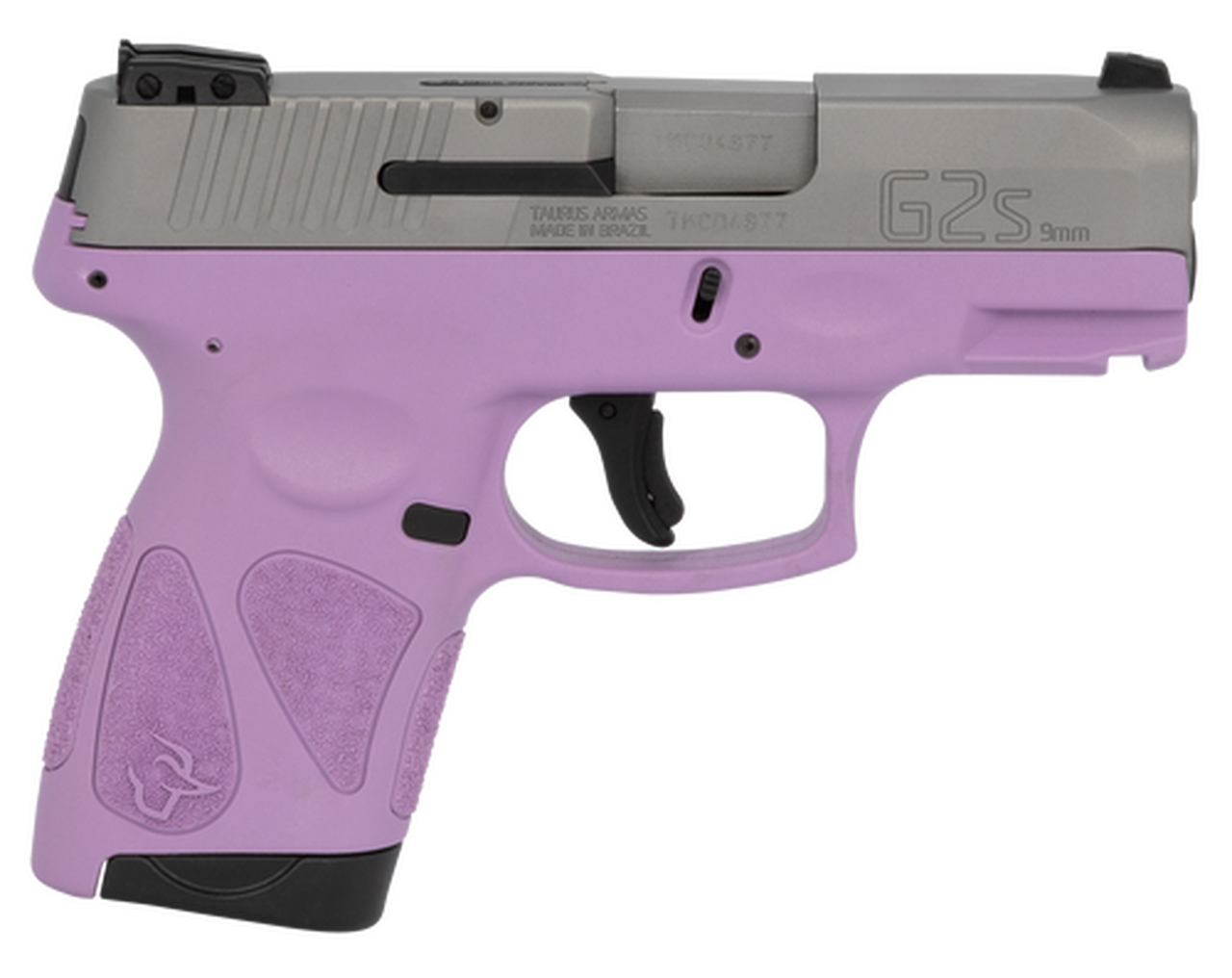 Taurus G2S, 9mm, 3.26" Barrel, 7rd, Stainless Slide, Purple