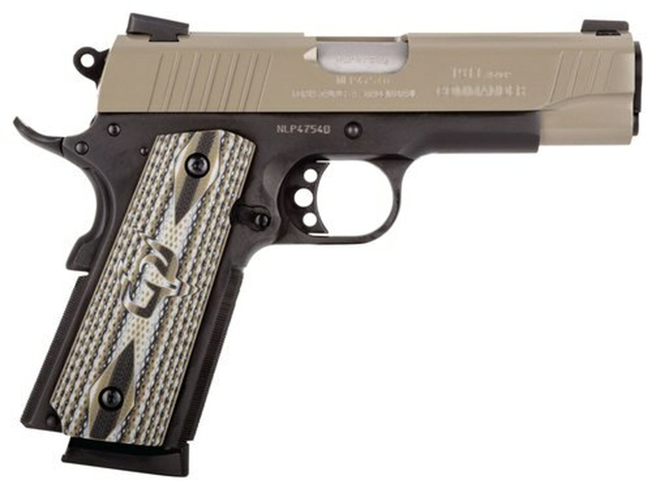 Taurus 1911 Commander 45 ACP, 4.2" Barrel, Novak Sights, Black Frame, Sand Slide, 8rd