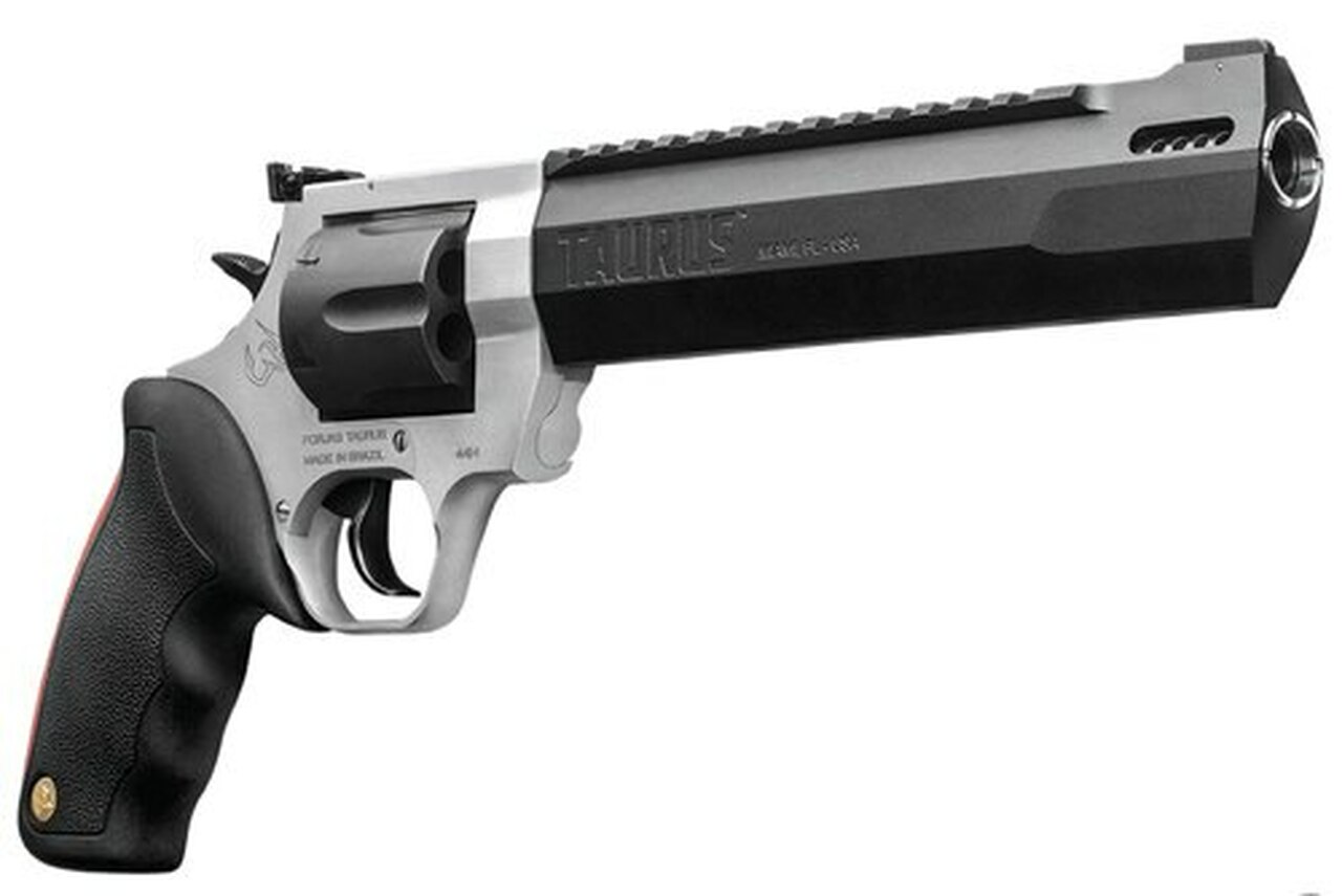 Taurus Raging Hunter, .44 Mag, 8.375", 6rd, Matte Stainless Steel Frame, Black Cylinder