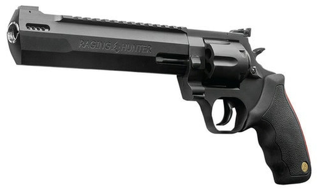 Taurus Raging Hunter Pack, .44 Mag 8.375" Barrel, 6rd, Matte Black, Rubber Grips, Deluxe Case