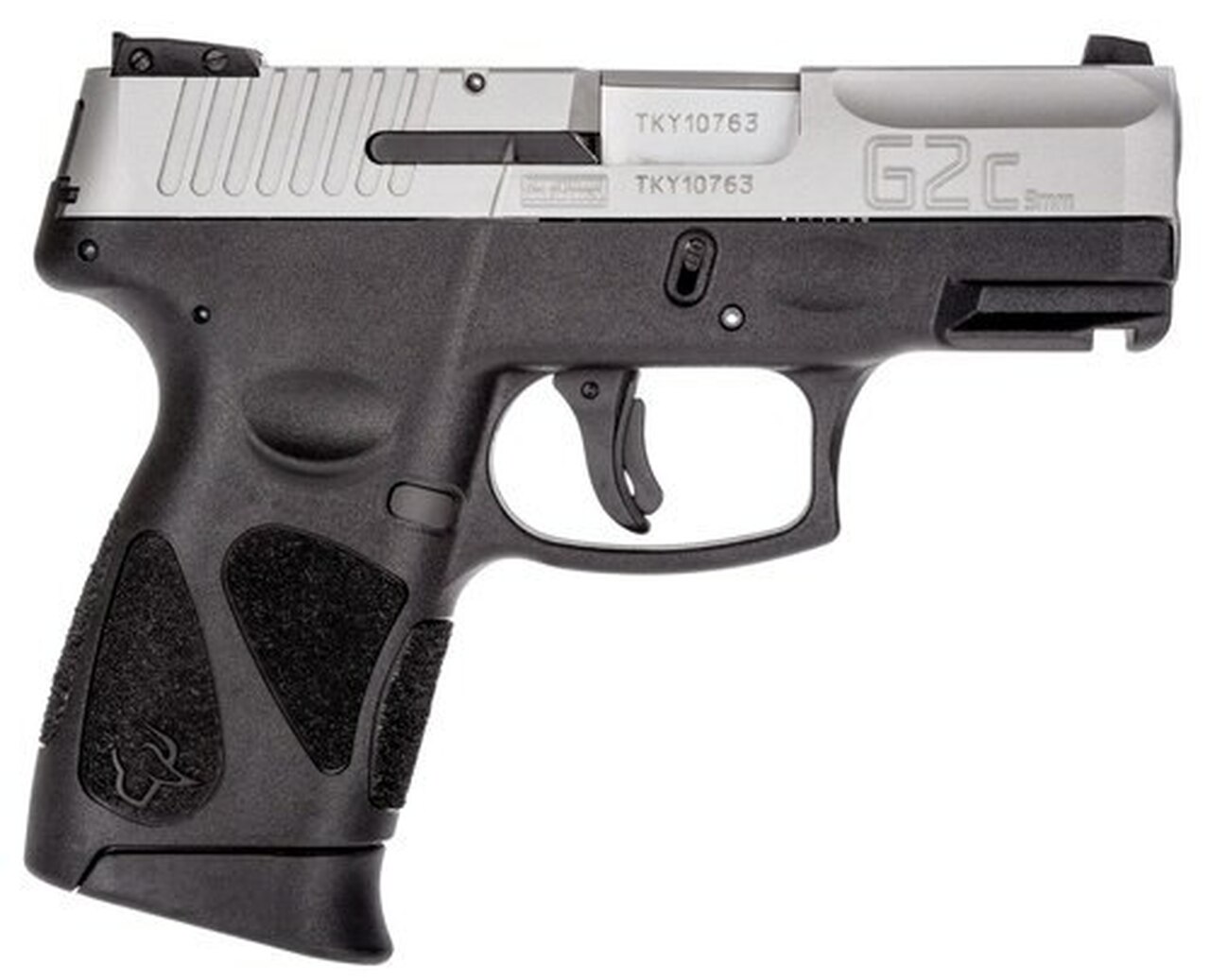 Taurus G2c, 9mm, 3.25" Barrel, 10rd, Black Frame, Stainless Steel Slide