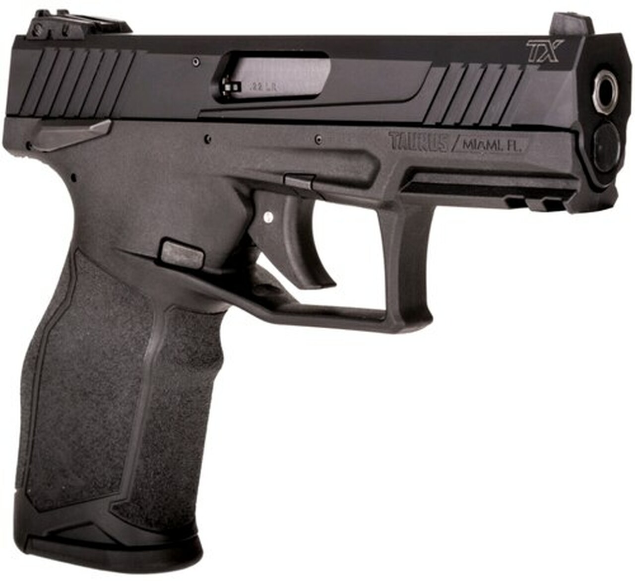 Taurus TX22 22LR, 4.1" Barrel, Black Frame and Slide, 16rd Mag