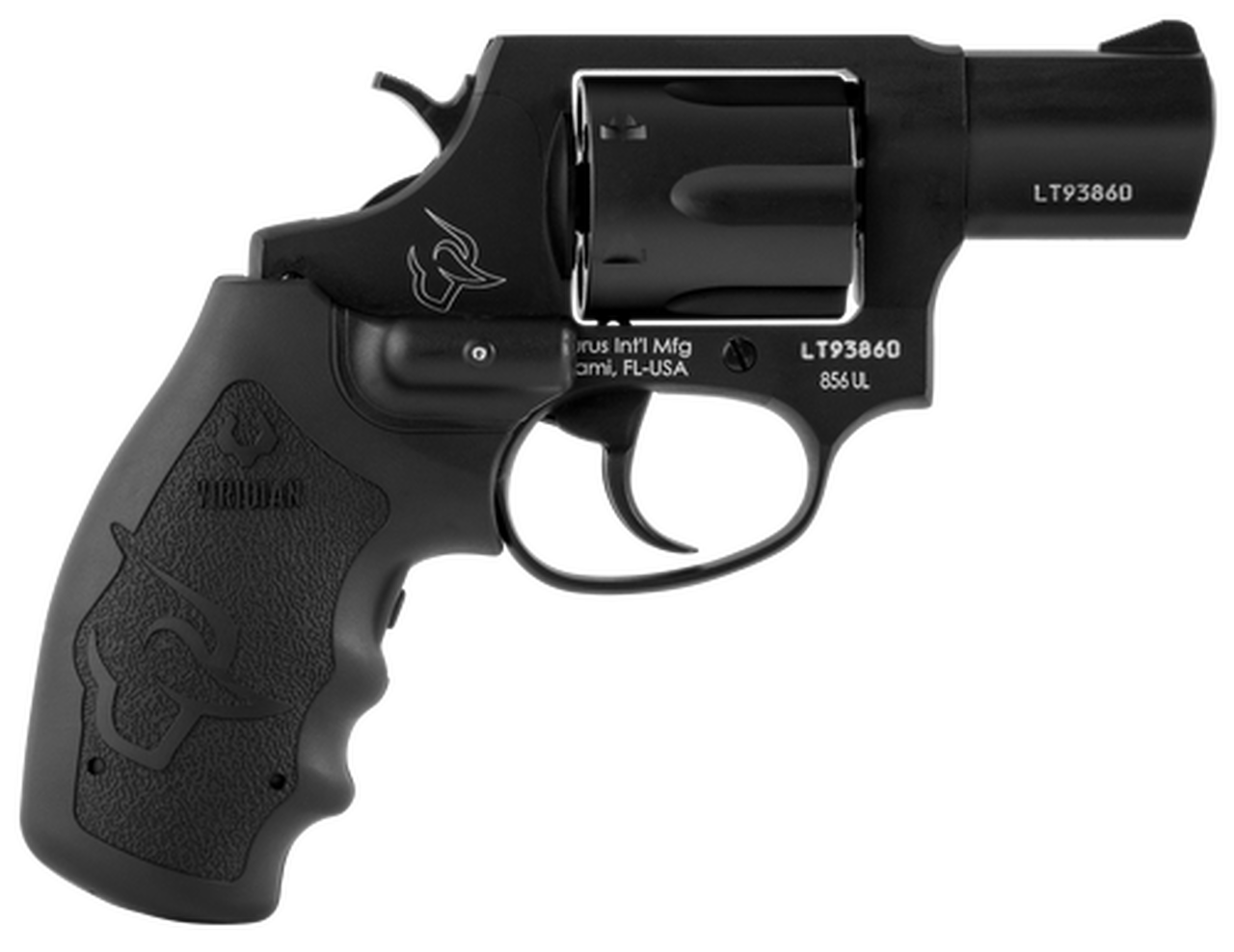 Taurus 856 Ultra Lite, .38 Spl, 2" Barrel, 6rd, Viridian Laser Grip, Black